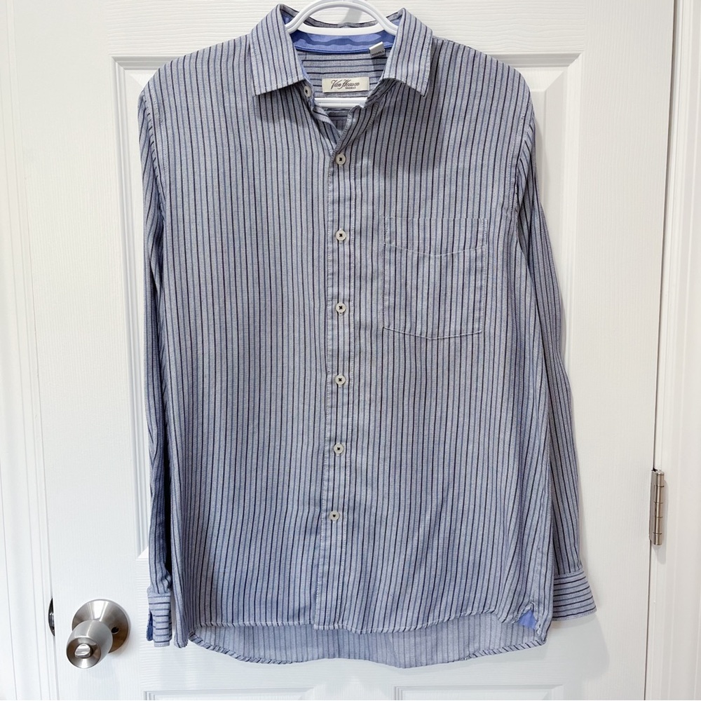 Striped button down